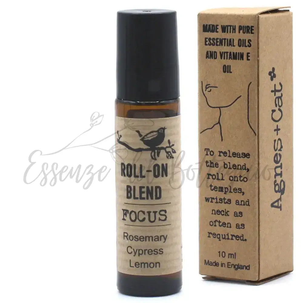 10ml Roll On Mix Oli Essenziali Agnes + Cat - CONCENTRAZIONE - Agnes + Cat - 10ml Roll On Essential Oil Blends