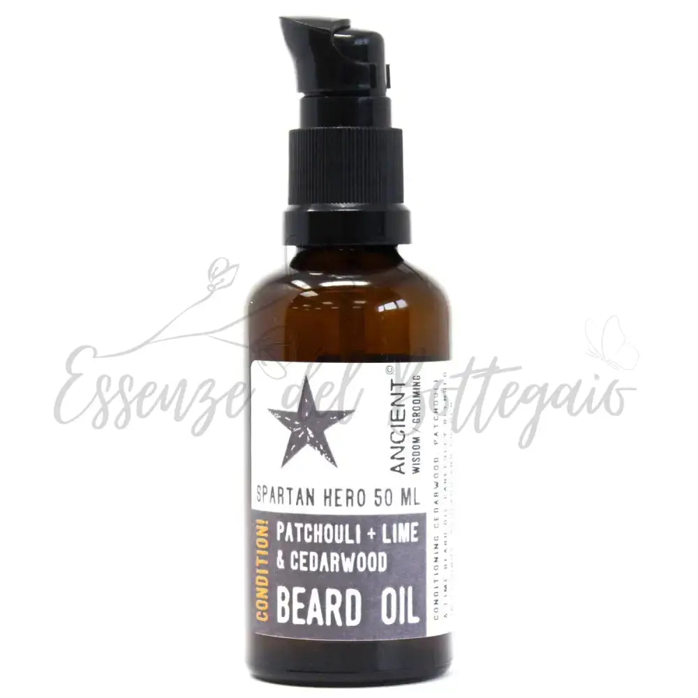 50ml Olio per Barba - Eroe Spartano - Pure and Natural Beard Oils