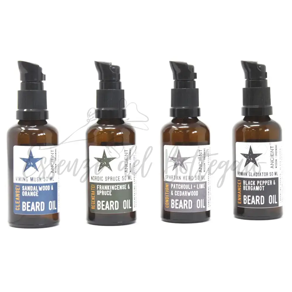 50ml Olio per Barba - Muschio Vichingo - Pure and Natural Beard Oils