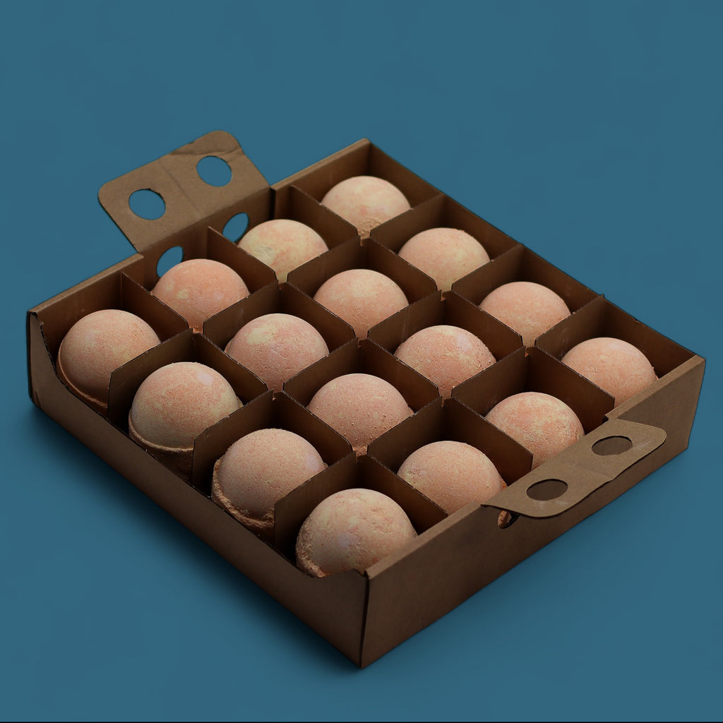 Bomba da bagno alla sangria alla pesca 180g - Essenze del Bottegaio