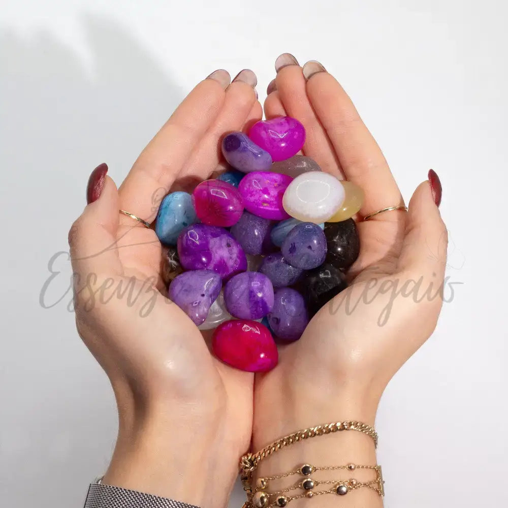 Agata Naturale Mista in Massa – 1 kg (circa 70 pietre) - Mixed Gemstones