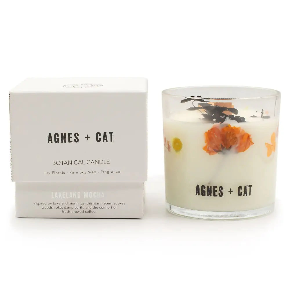 Candela Botanica in Cera di Soia Agnes & Cat - Lakeland Mocha - Agnes + Cat Botanical Soy Wax Candles