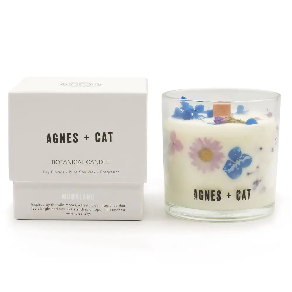 Candela Botanica in Cera di Soia Agnes & Cat - Moorland - Agnes + Cat Botanical Soy Wax Candles