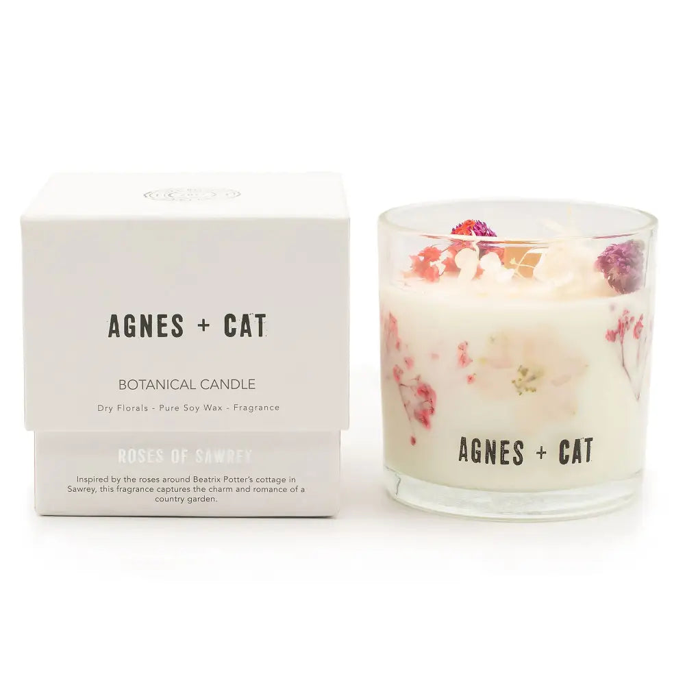 Candela Botanica in Cera di Soia Agnes & Cat - Rose di Sawrey - Agnes + Cat Botanical Soy Wax Candles