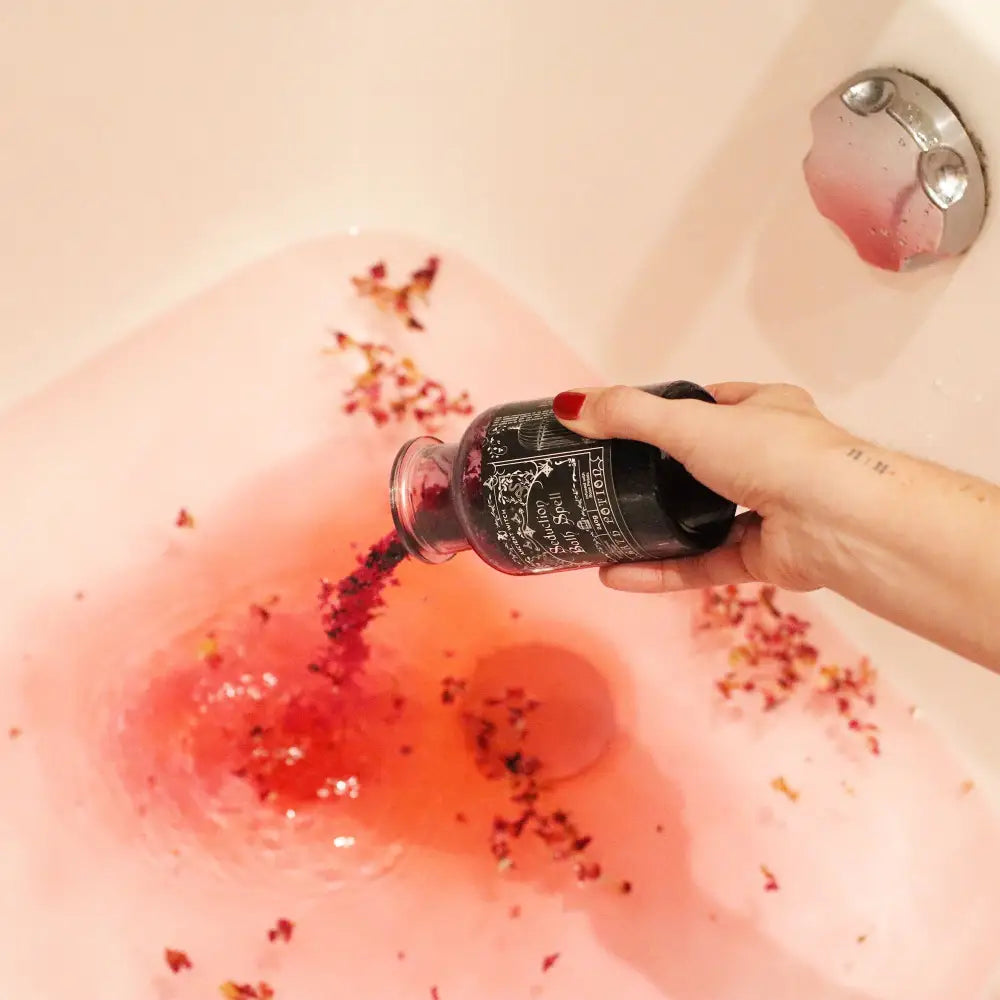 Pozione da Bagno Stregoneria Antica & Amuleto in Ametista – Seduzione - Ancient Witch Bath Spell Potions