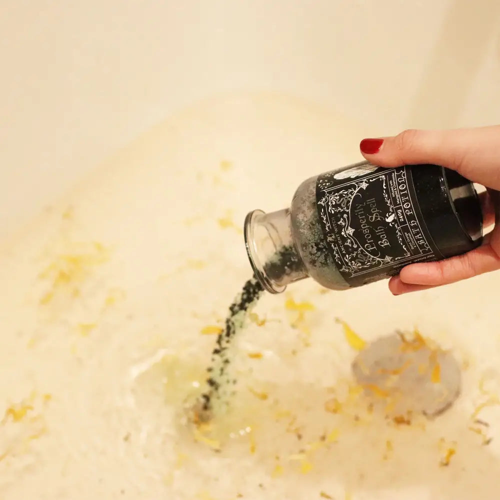 Pozione da Bagno Stregoneria Antica & Amuleto in Avventurina – Prosperità - Ancient Witch Bath Spell Potions