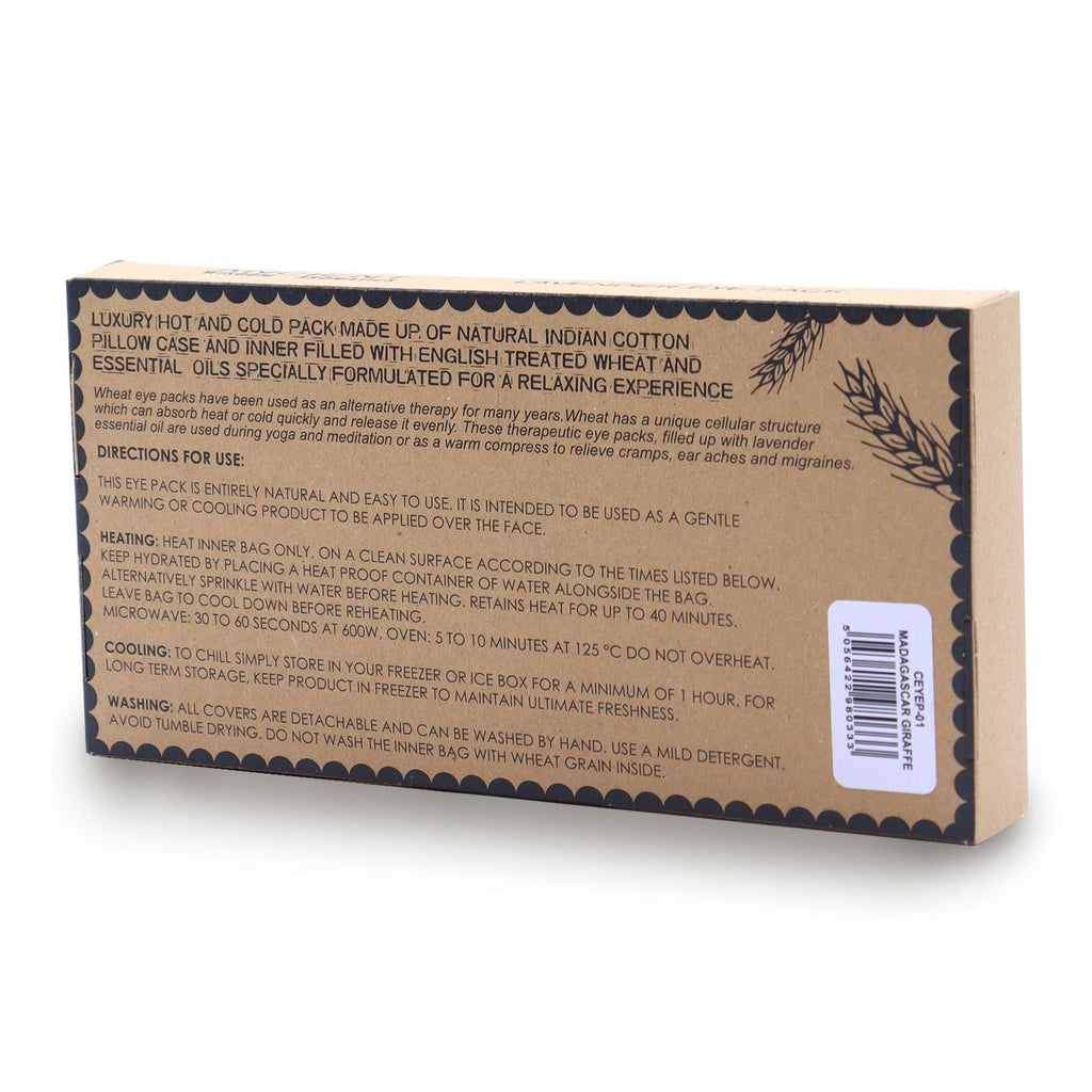 Cuscini per gli Occhi alla Lavanda - Giraffa del Madagascar