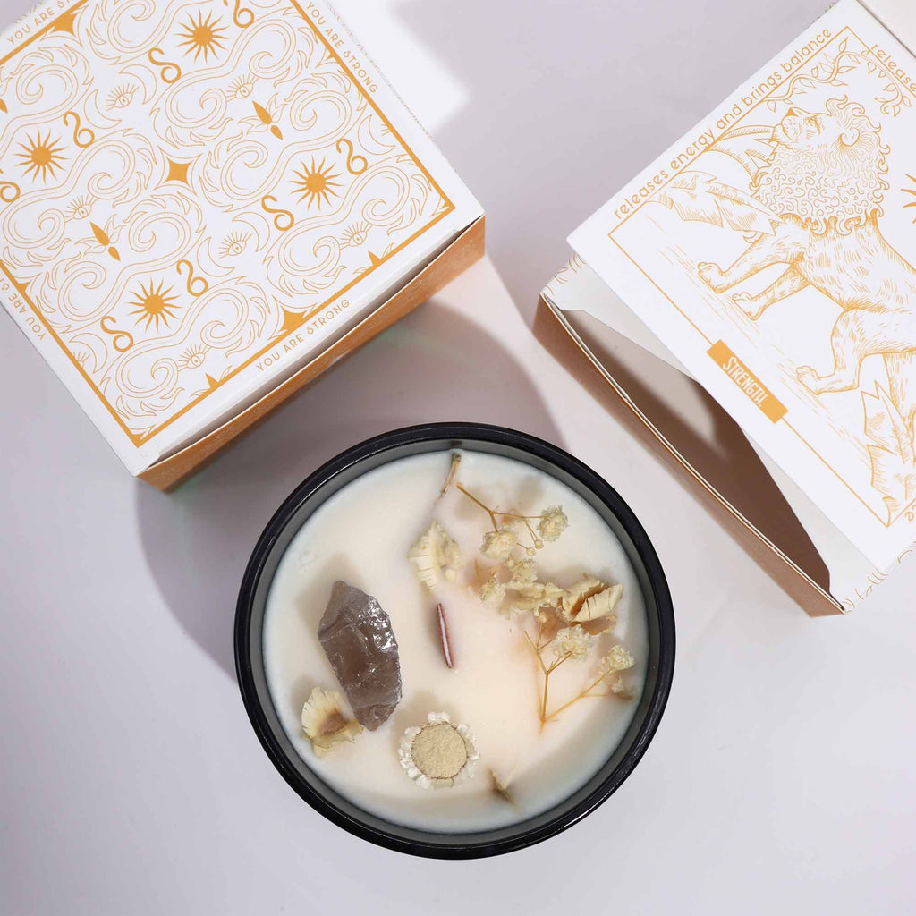 Candela con Fiore Magico Hop Hare - il Leone - Essenze del Bottegaio