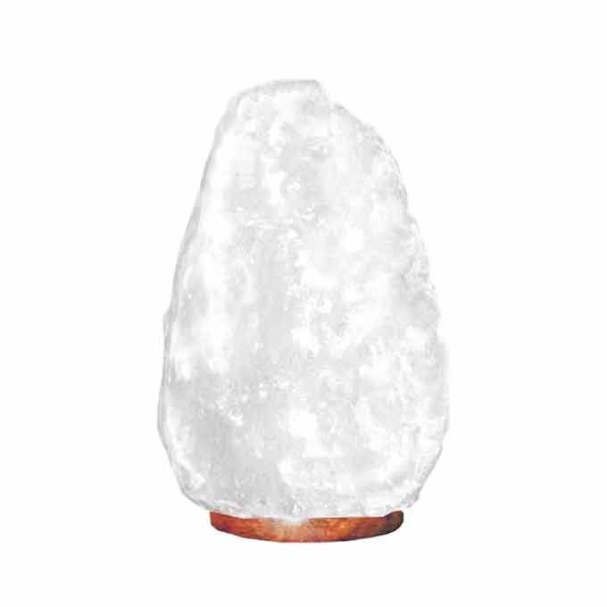 Lampada di Sale Himalayano Bianca 8-10 kg - Essenze del Bottegaio