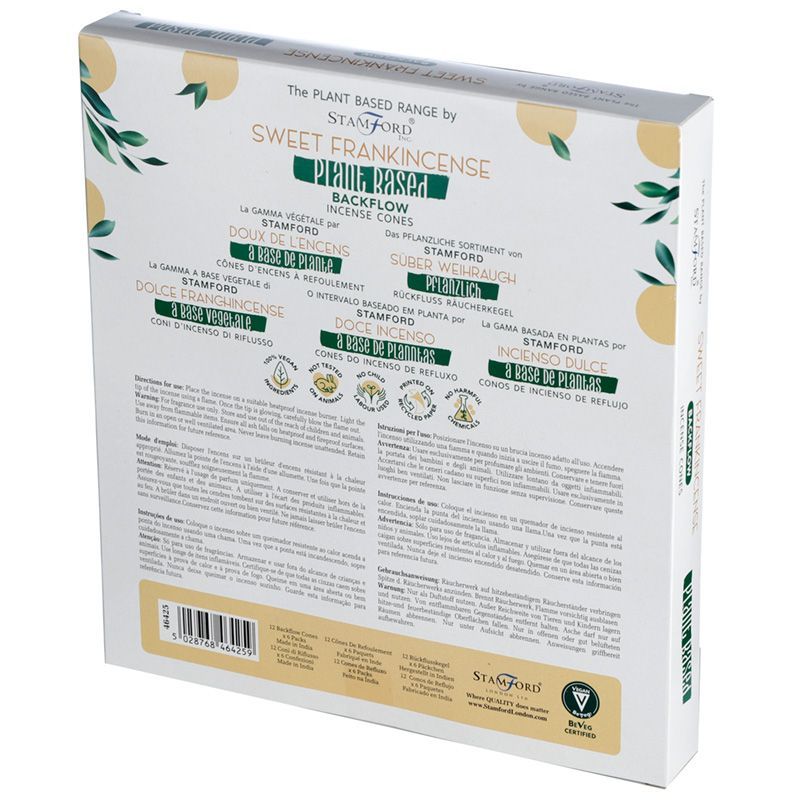 Coni di Incenso a Riflusso Vegetali - Franchincenso Dolce - Essenze del Bottegaio