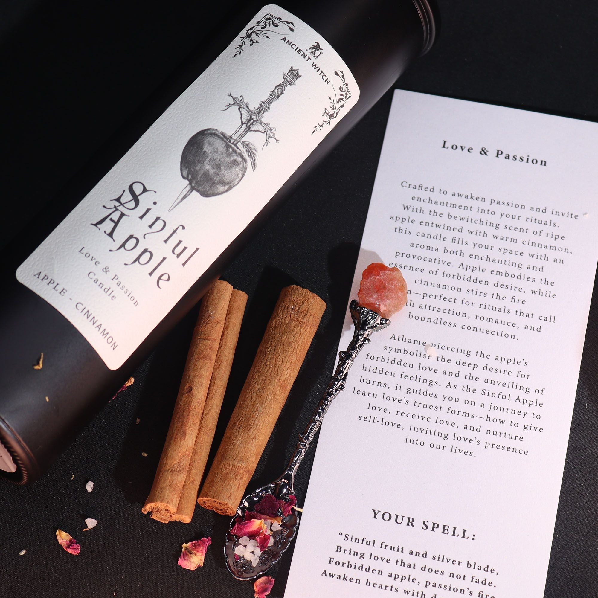 Candele Purificanti della Strega Antica - Mela Proibita - Essenze del Bottegaio