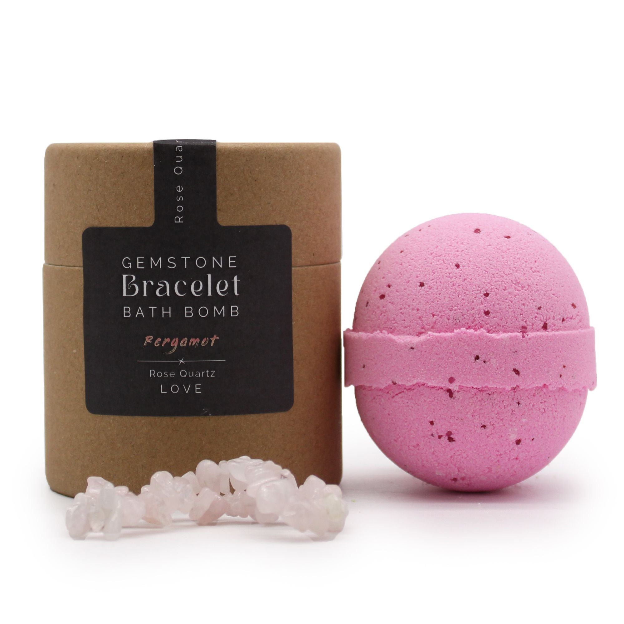 Frizzanti da Bagno con Braccialetti - Quarzo Rosa - Essenze del Bottegaio