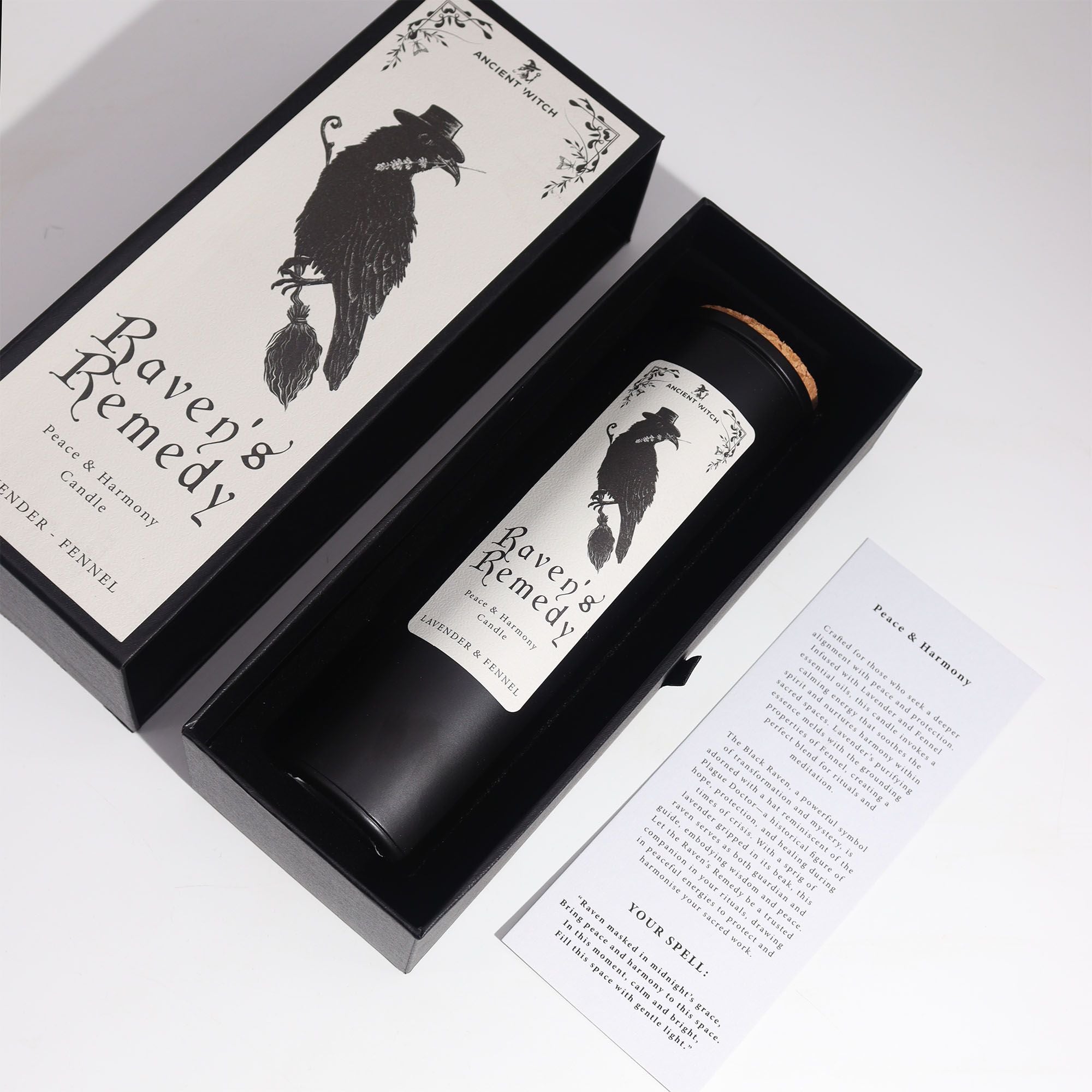 Candele Purificanti della Strega Antica - Rimedio del Corvo - Essenze del Bottegaio