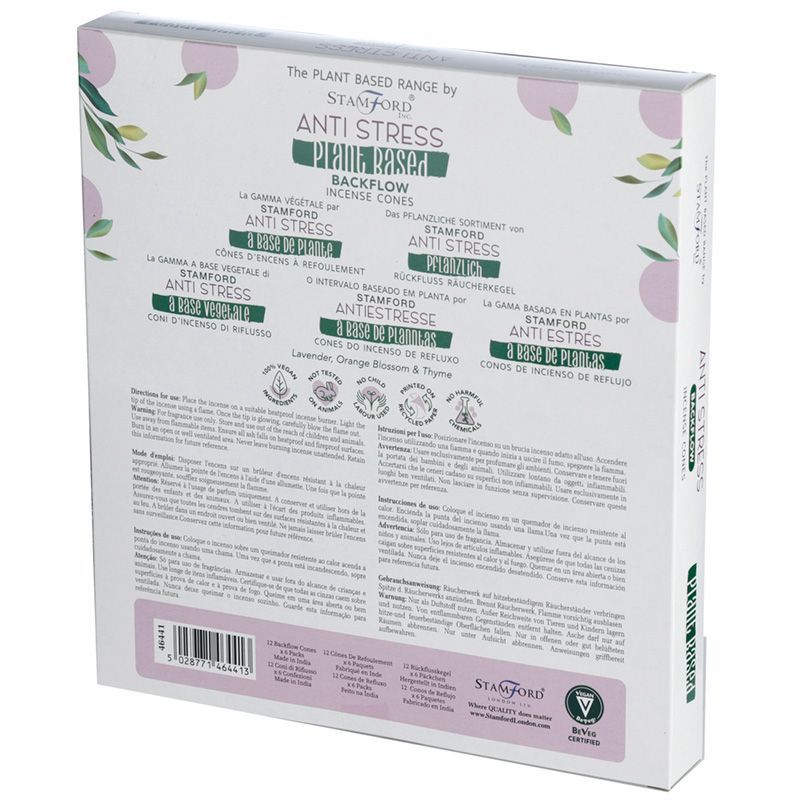Coni di Incenso a Riflusso Vegetali - Anti Stress - Essenze del Bottegaio