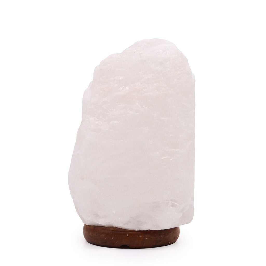 Lampada di Sale Himalayano Bianca 3-5 kg - Essenze del Bottegaio