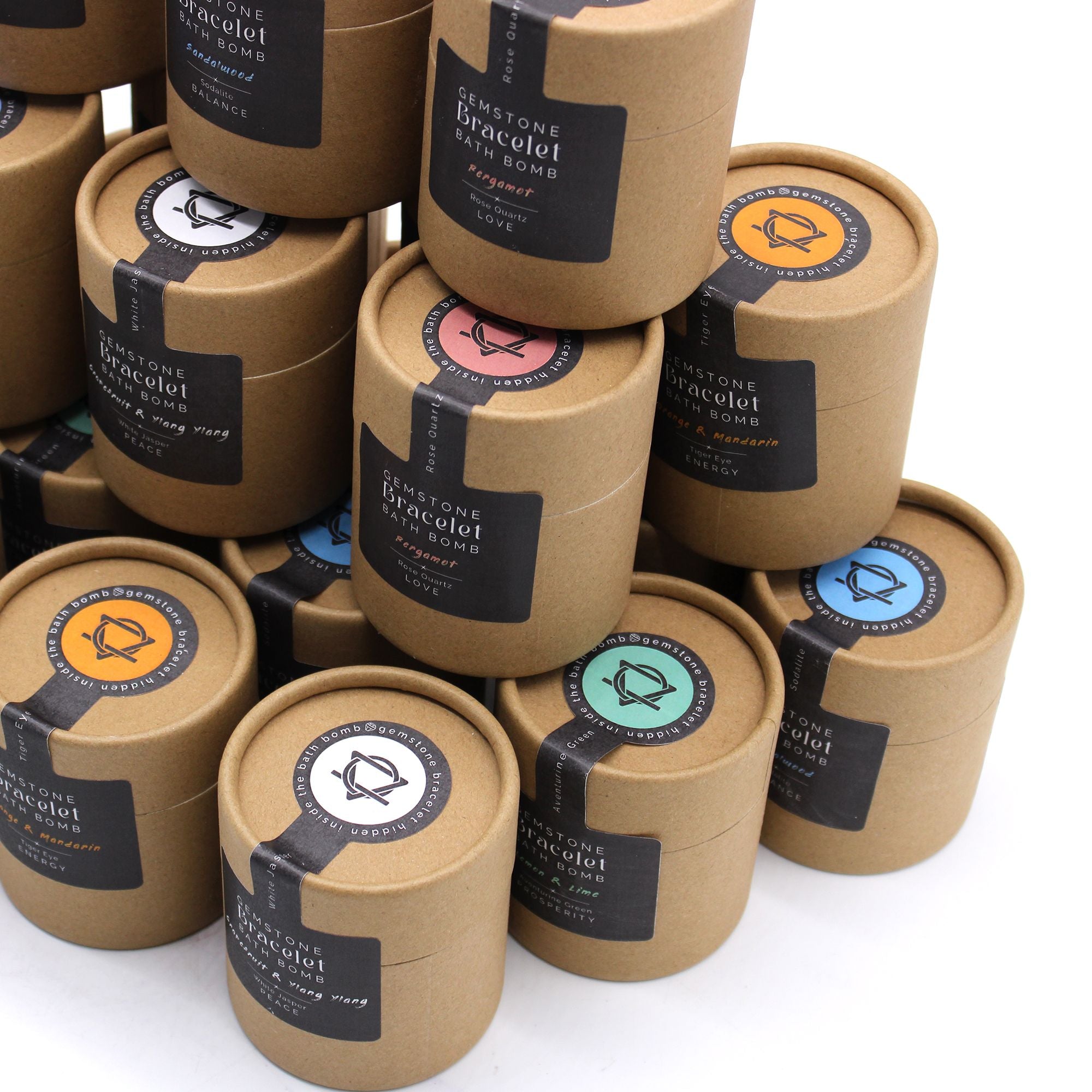 Frizzanti da Bagno con Braccialetti - Diaspro Bianco - Essenze del Bottegaio