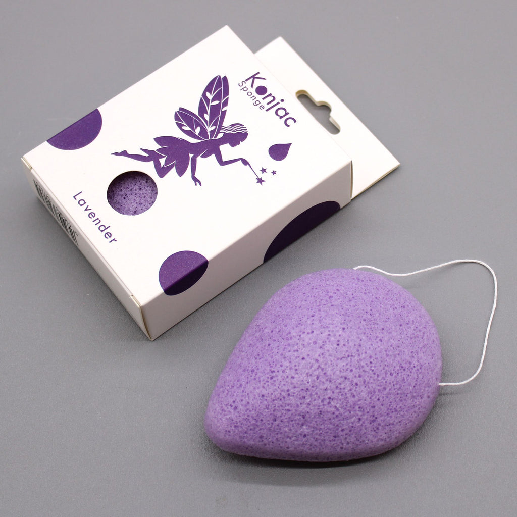 Spugna Konjac a Goccia - Lavanda - Calmante - Essenze del Bottegaio