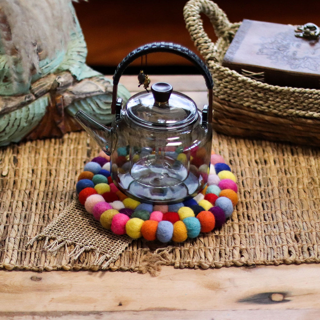 Tovaglietta in Feltro Rotonda 20cm - Multicolore - Essenze del Bottegaio