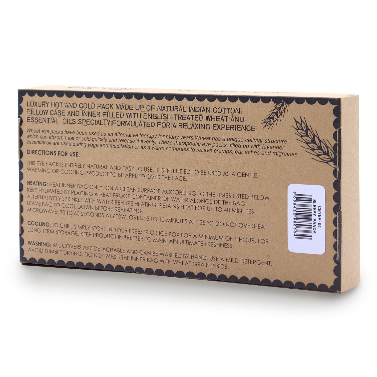 Cuscini per gli Occhi alla Lavanda - Panda Addormentato