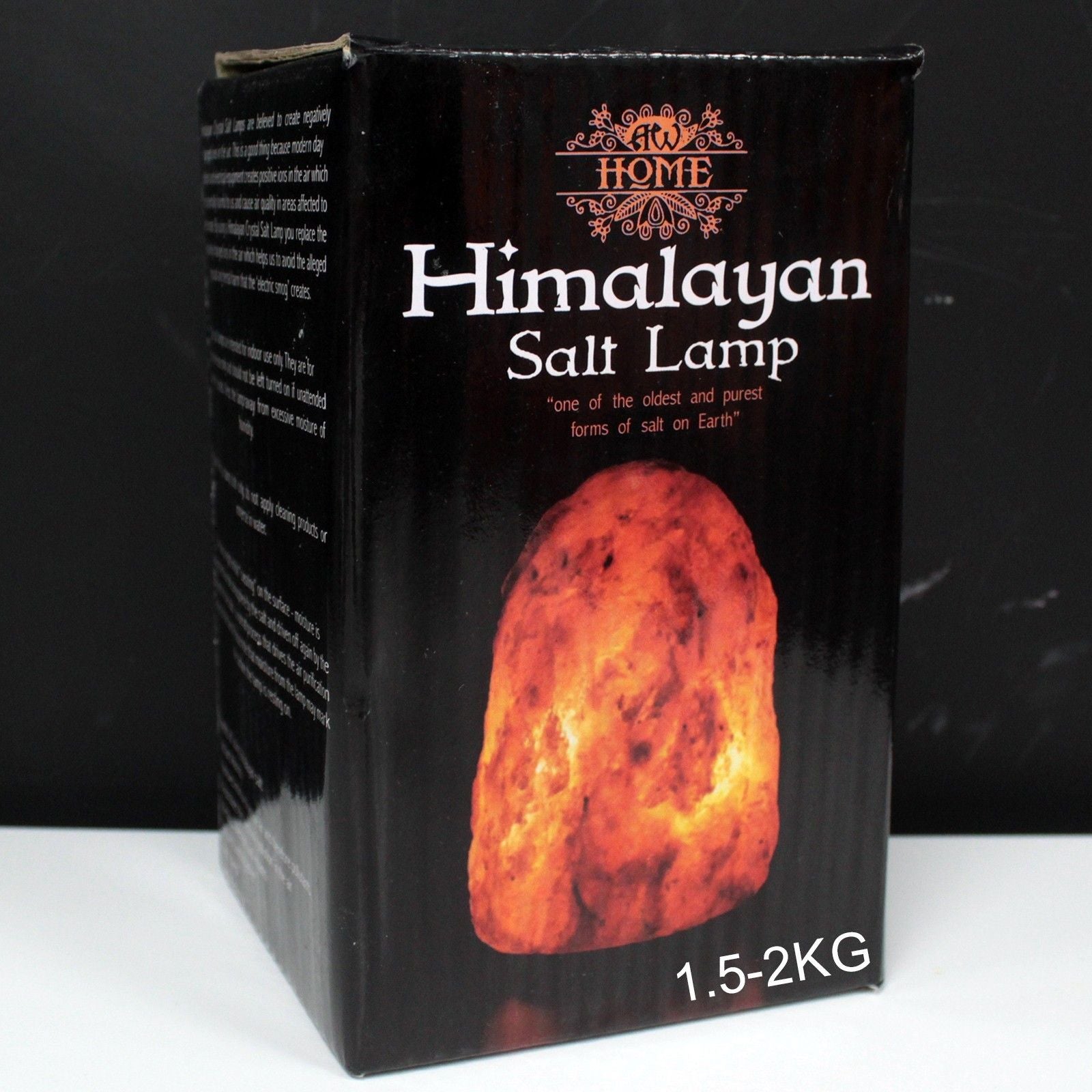 Lampada di sale con base 1.5-2kg - Essenze del Bottegaio