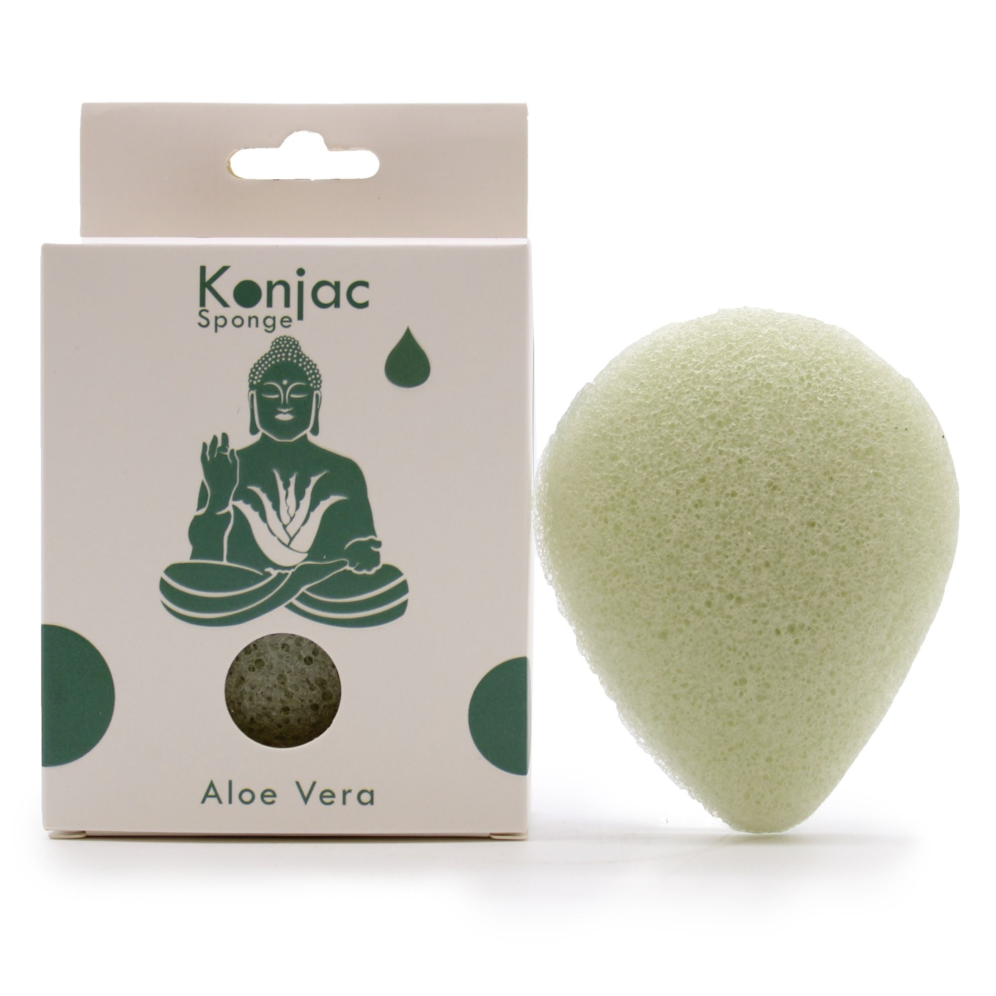 Spugna Konjac a Goccia - Aloe Vera - Guarigione - Essenze del Bottegaio