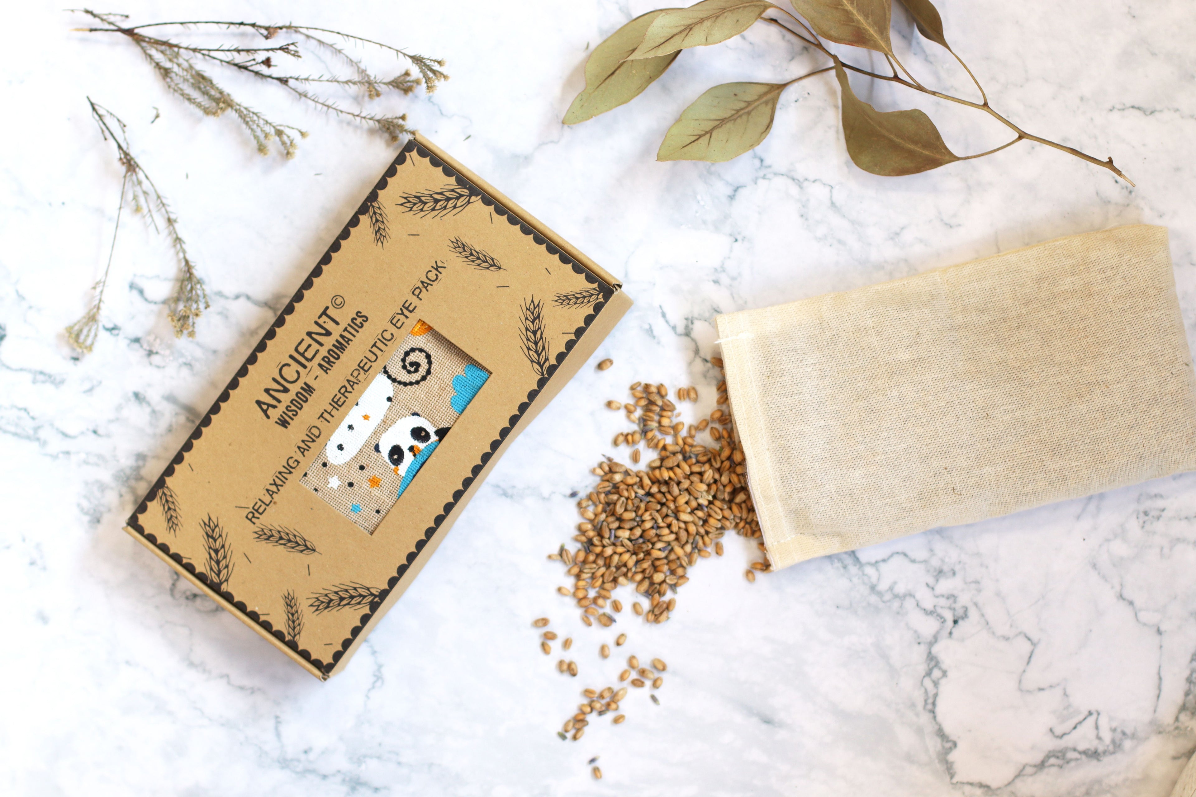 Cuscini per gli Occhi alla Lavanda - Panda Addormentato