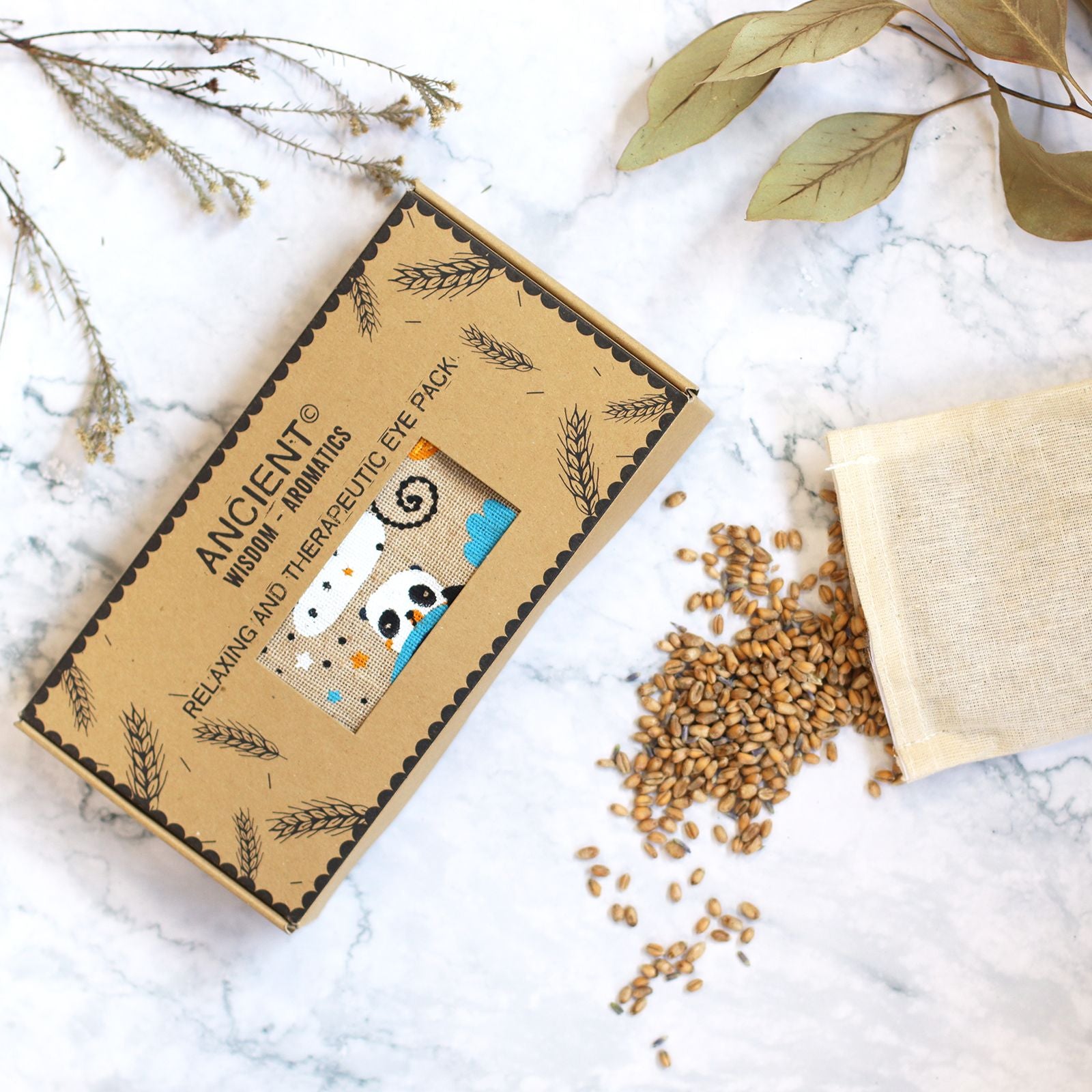 Cuscini per gli Occhi alla Lavanda - Panda Addormentato