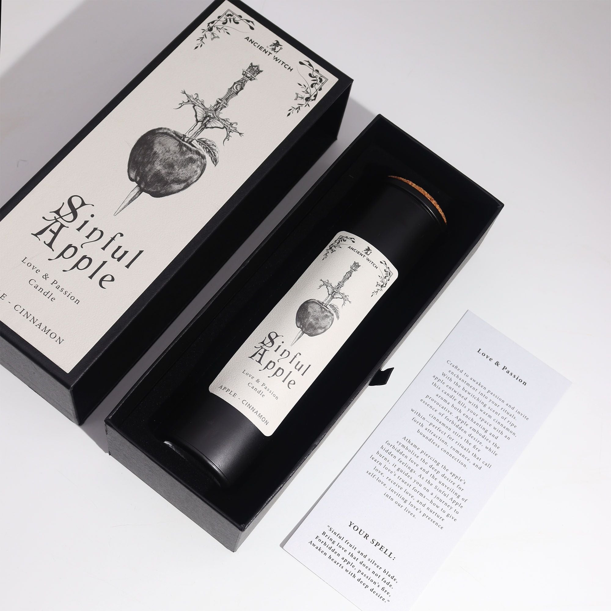 Candele Purificanti della Strega Antica - Mela Proibita - Essenze del Bottegaio