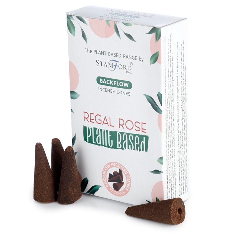 Coni di Incenso a Riflusso Vegetali - Rosa Regale - Essenze del Bottegaio