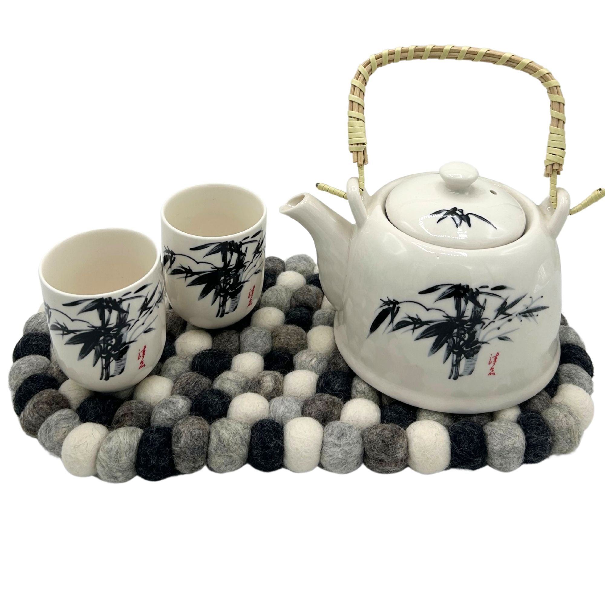 Tovaglietta in Feltro Ovale 38x18cm - Grigio - Essenze del Bottegaio