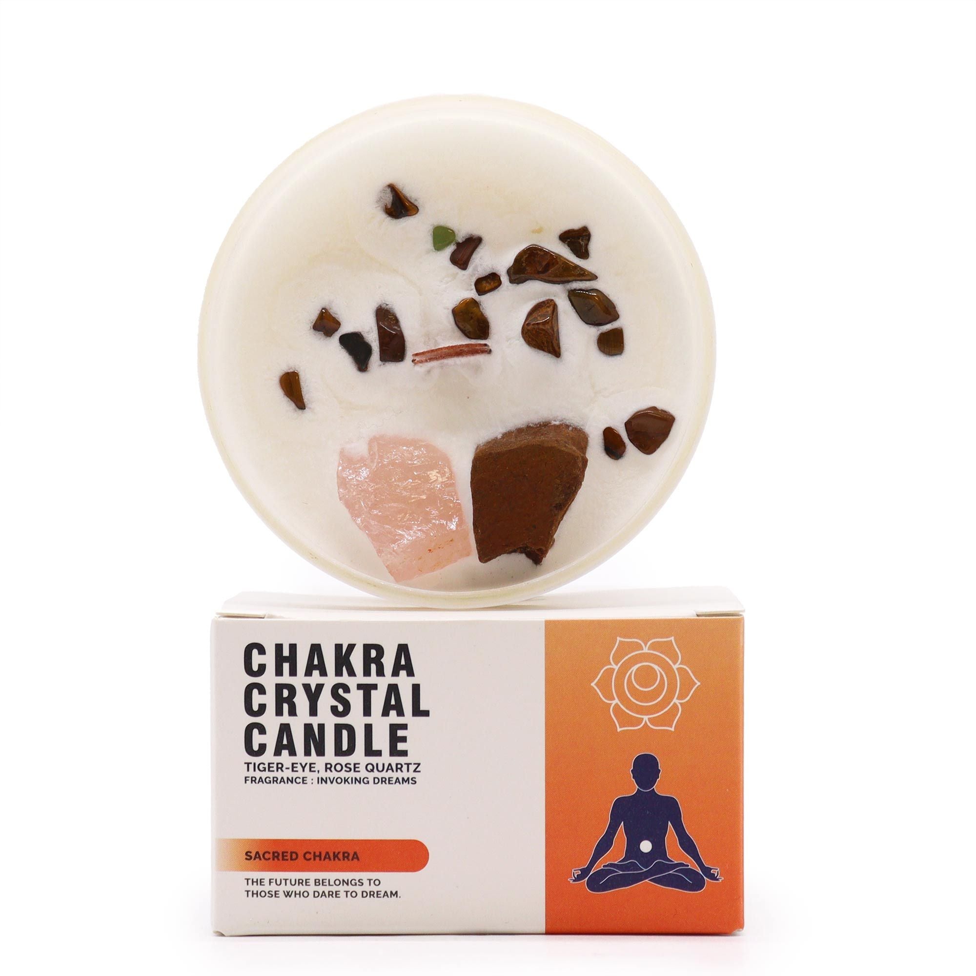 Candela Cristallo Chakra - Chakra Sacrale - Essenze del Bottegaio