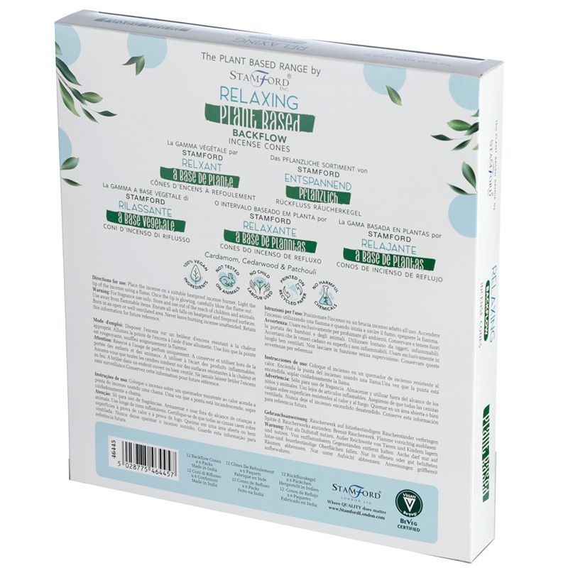 Coni di Incenso a Riflusso Vegetali - Relaxing - Essenze del Bottegaio