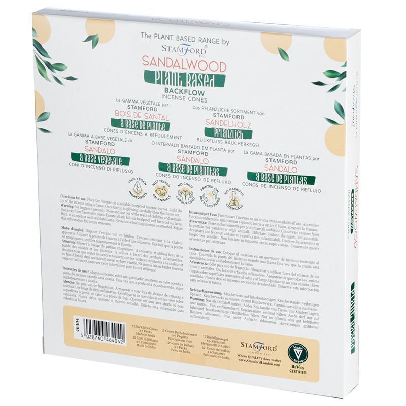 Coni di Incenso a Riflusso Vegetali - Sandalo - Essenze del Bottegaio