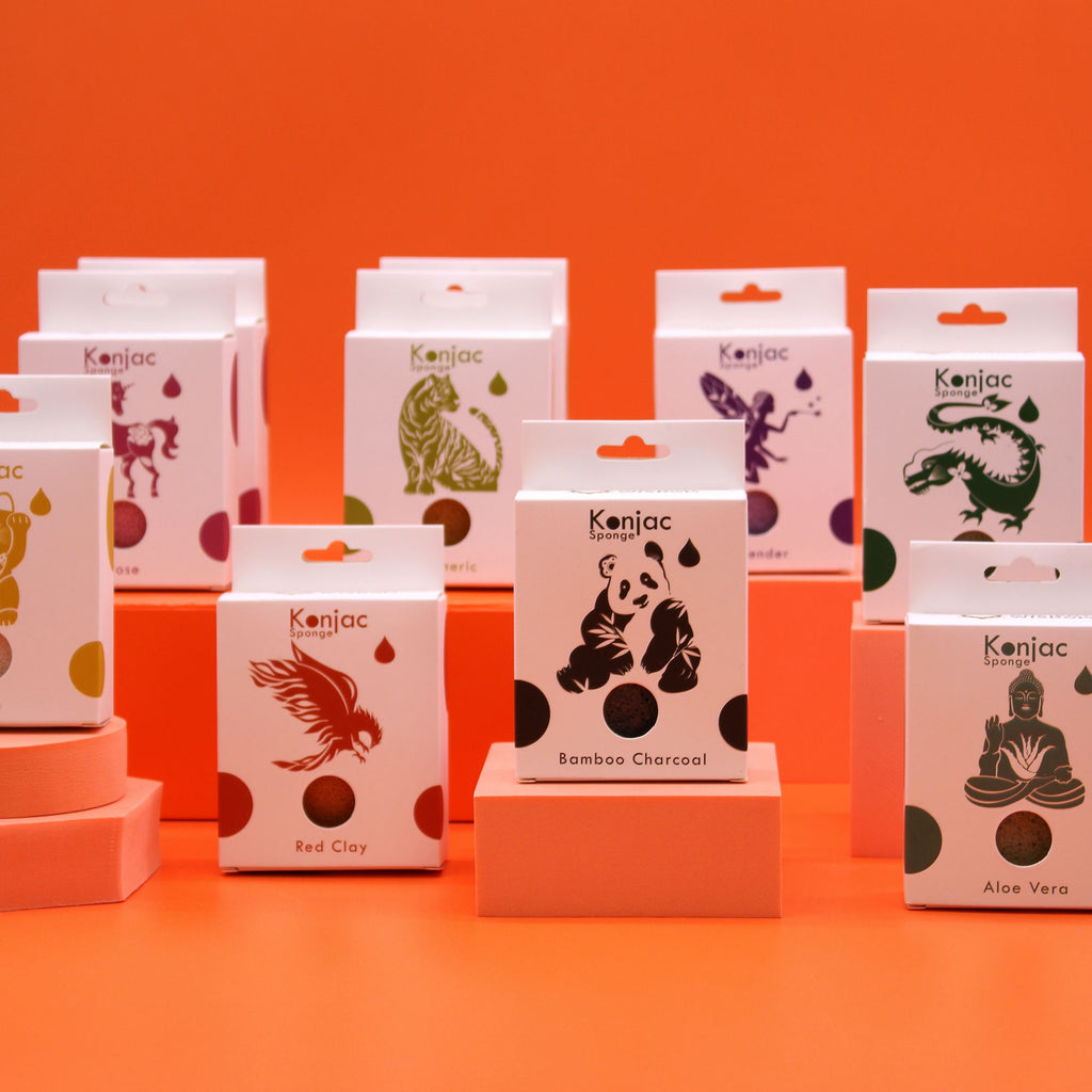 Spugna Konjac a Goccia - Argilla Rossa - Ringiovanente - Essenze del Bottegaio