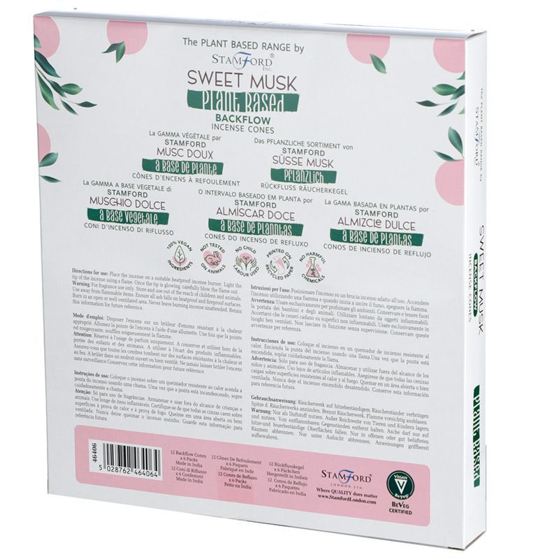 Coni di Incenso a Riflusso Vegetali - Muschio Dolce - Essenze del Bottegaio
