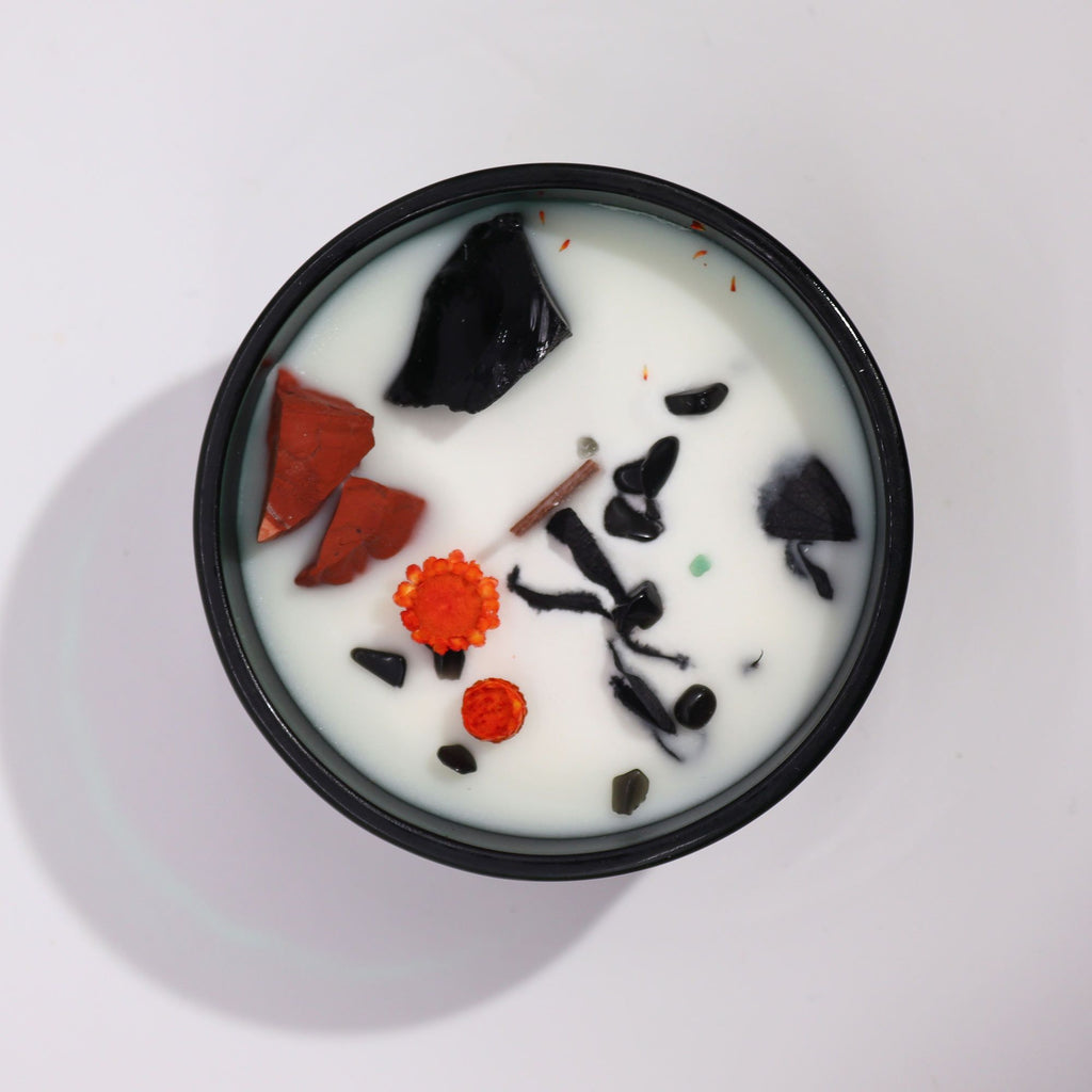 Candela con Fiore Magico Hop Hare - il Diavolo - Essenze del Bottegaio