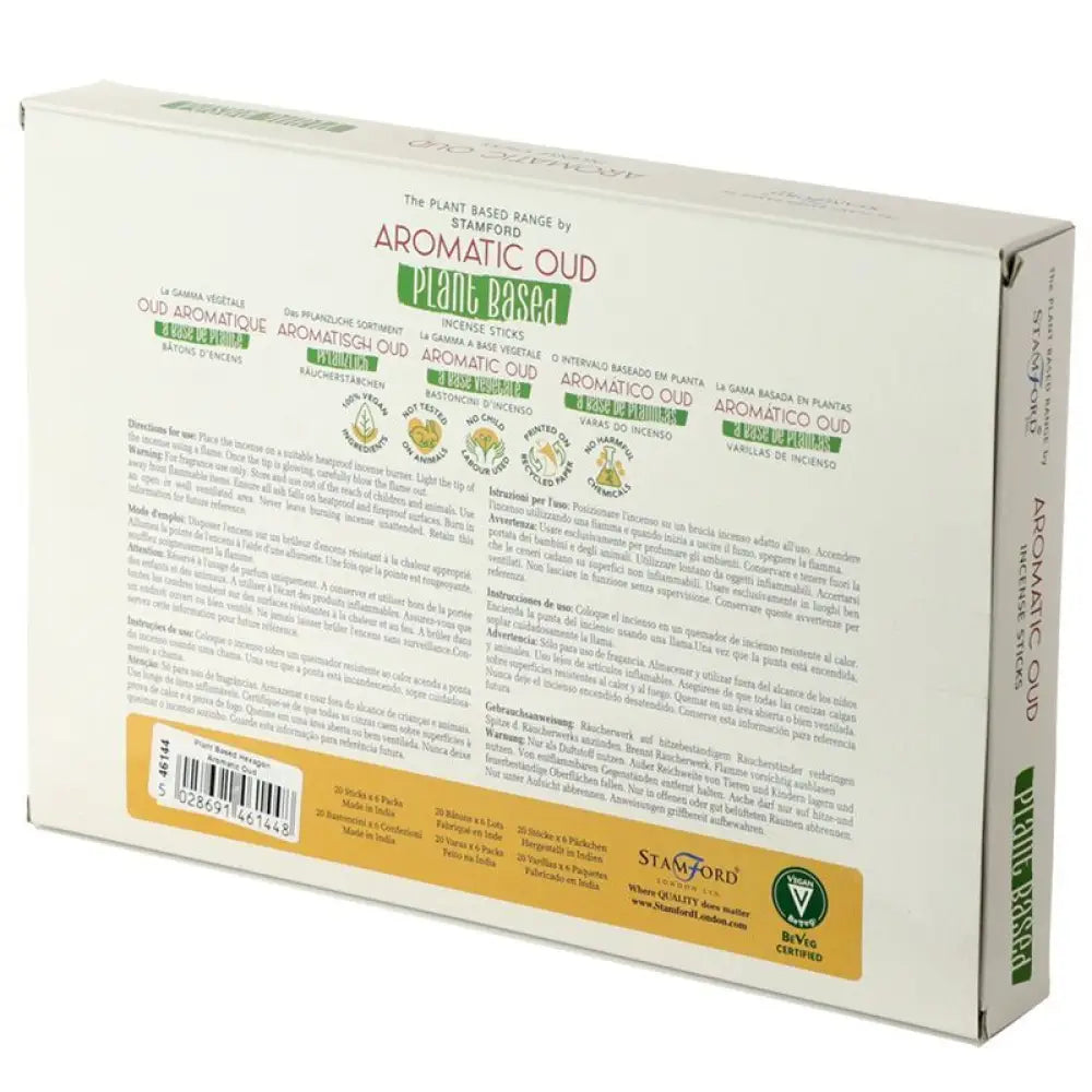 Bastoncini di incenso a base vegetale - Aromatic Oud - Stamford Plant Based Incense Sticks