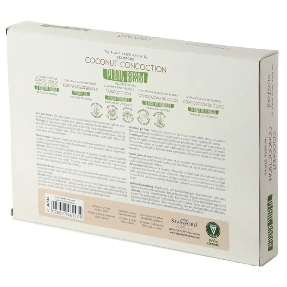 Bastoncini di incenso a base vegetale - Cocco - Stamford Plant Based Incense Sticks