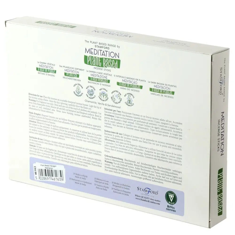 Bastoncini di incenso a base vegetale - Meditazione - Stamford Plant Based Incense Sticks