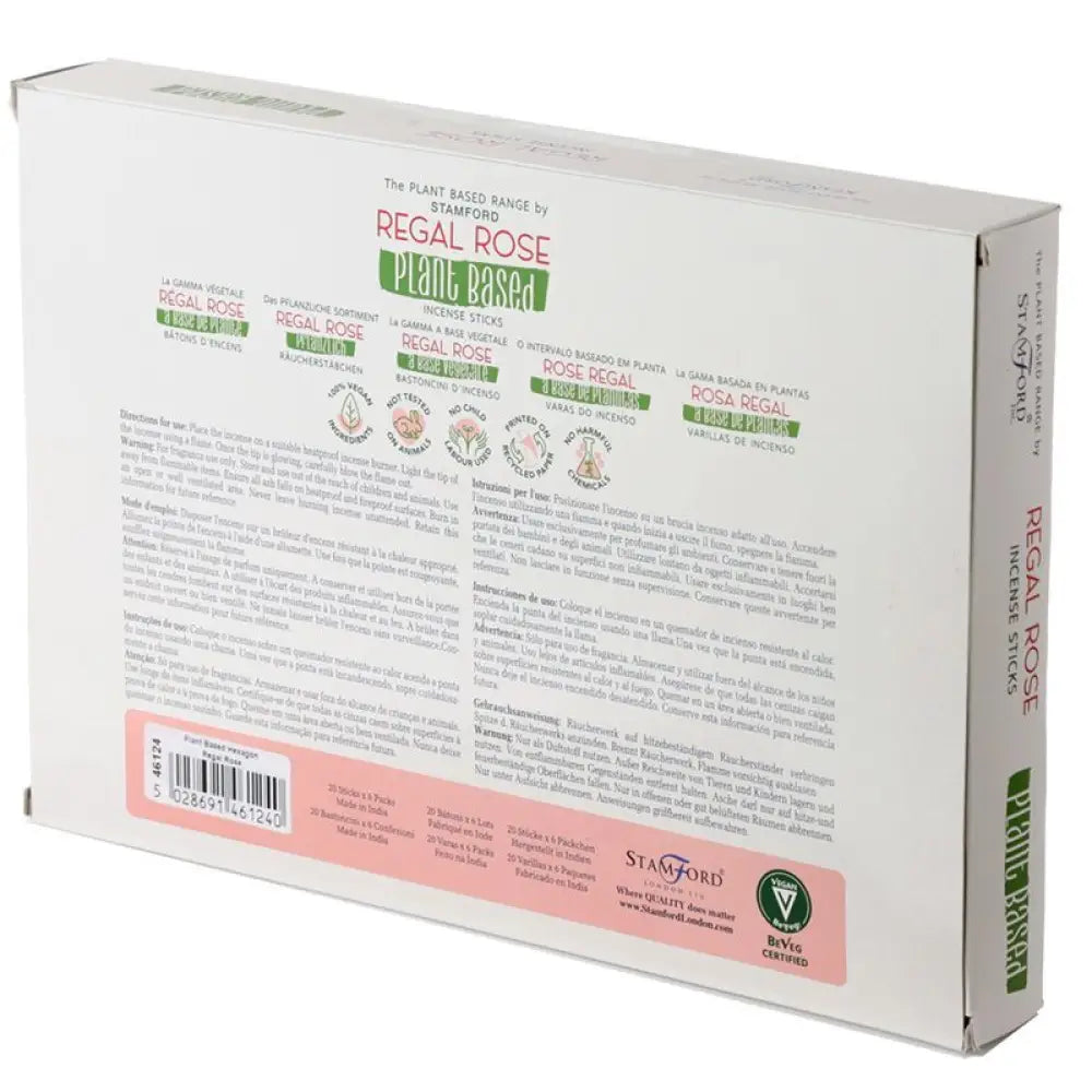 Bastoncini di incenso a base vegetale - Rosa - Stamford Plant Based Incense Sticks