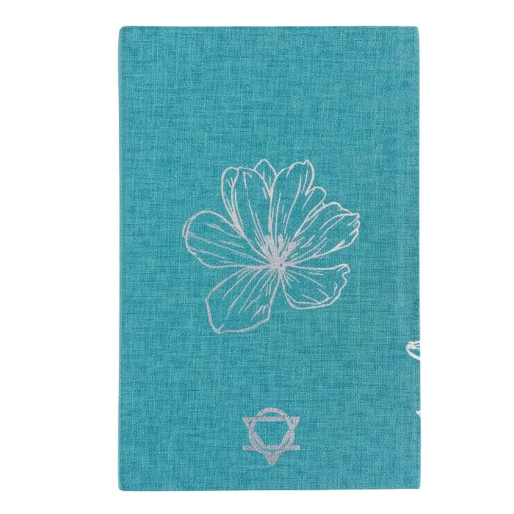 Blue Gratitude Journal with Silver Lining - 120 pages - Wellness & Gratitude Notebooks