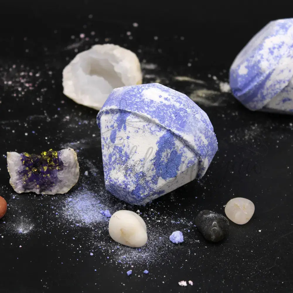 Bomba da bagno Gemstone - Lampone e Melograno - Gemstone Bath Bomb