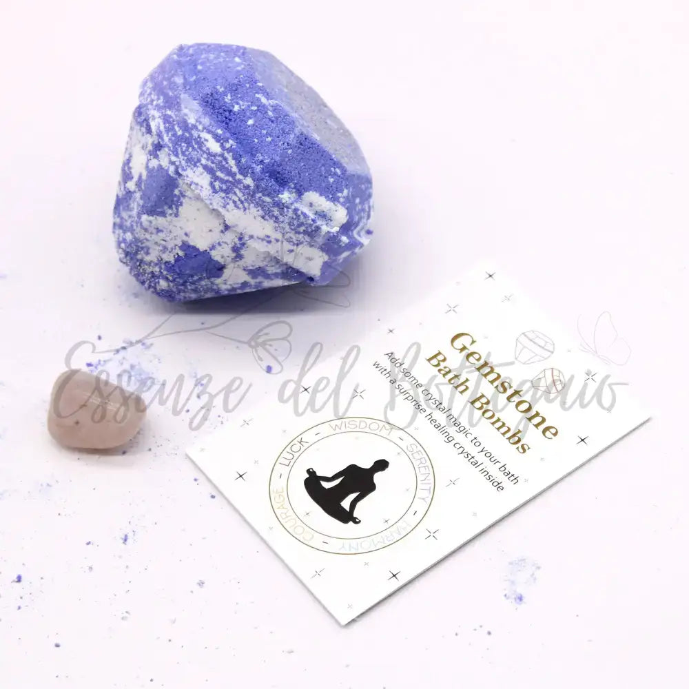 Bomba da bagno Gemstone - Lampone e Melograno - Gemstone Bath Bomb