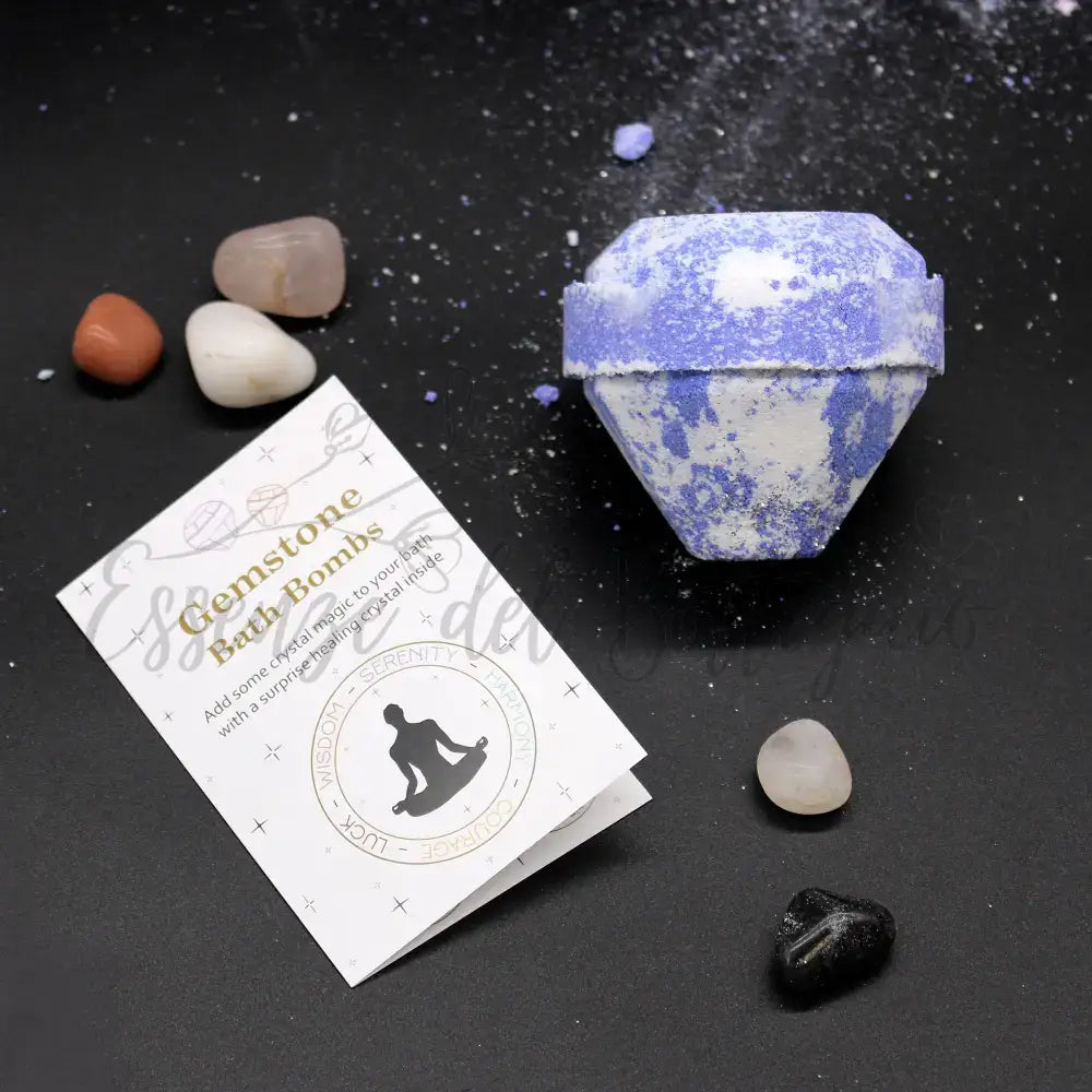 Bomba da bagno Gemstone - Lampone e Melograno - Gemstone Bath Bomb
