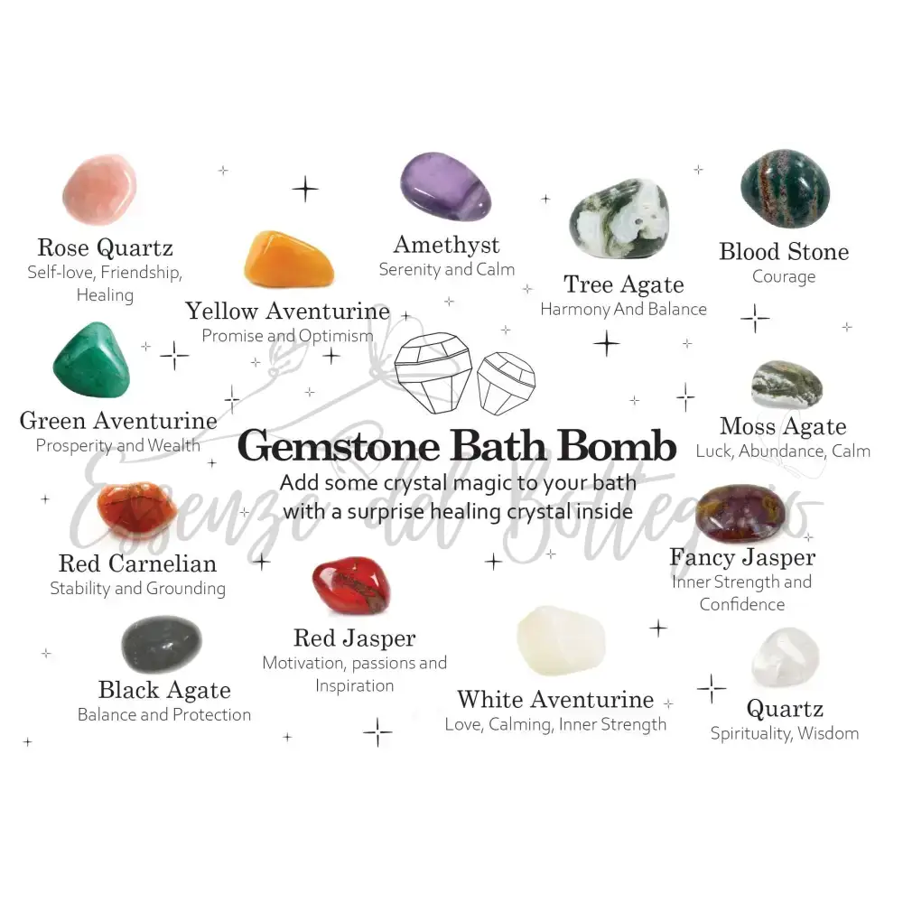 Bomba da bagno con pietre preziose - Bacche - Gemstone Bath Bomb