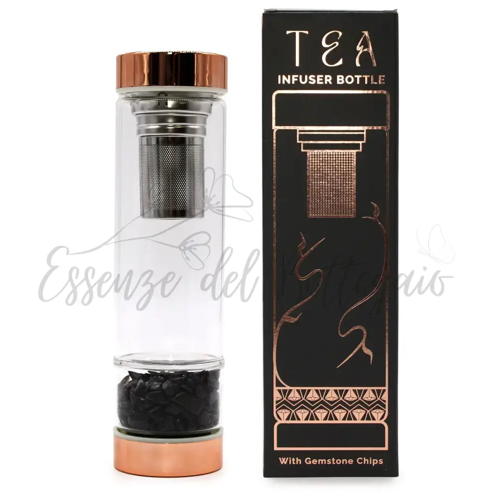 Borraccia in Vetro con Infusore per i Tè - Onice - Crystal Glass Tea Infuser Bottle