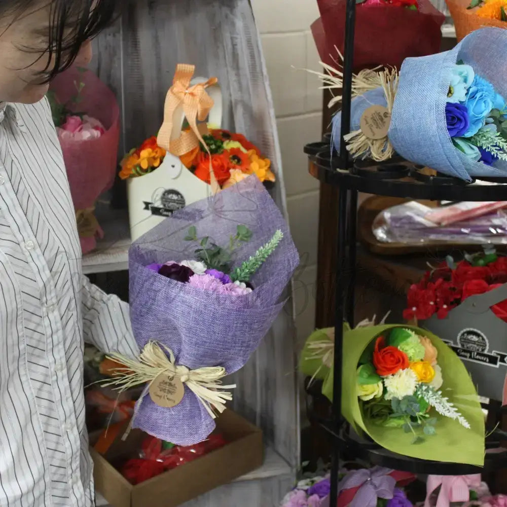 Bouquet Fiori di Sapone Blu - Soap Flower Bouquets