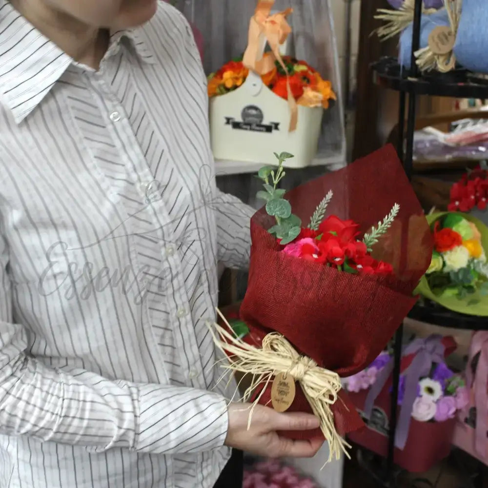 Bouquet Fiori di Sapone Rosso - Soap Flower Bouquets