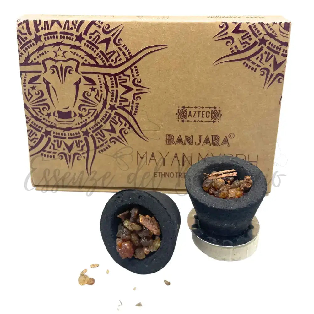 Box Resine in Coppino Banjara - Mirra - Banjara Ethno Tribal Smudge & Resin Cups