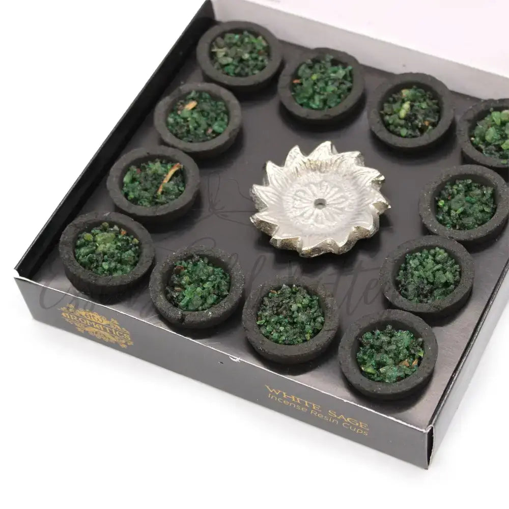 Box Resine in coppino - Salvia Bianca - Resin Cups